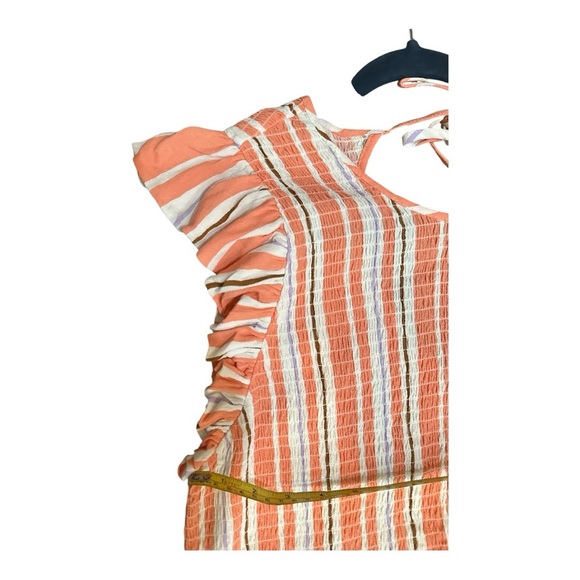 A New Day Striped Flutter Sleeve Dress – Tie Back – Size XXL – NWT - Picture 6 of 12